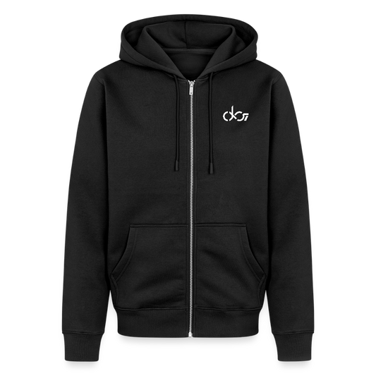 Männer Premium Kapuzenjacke - Schwarz